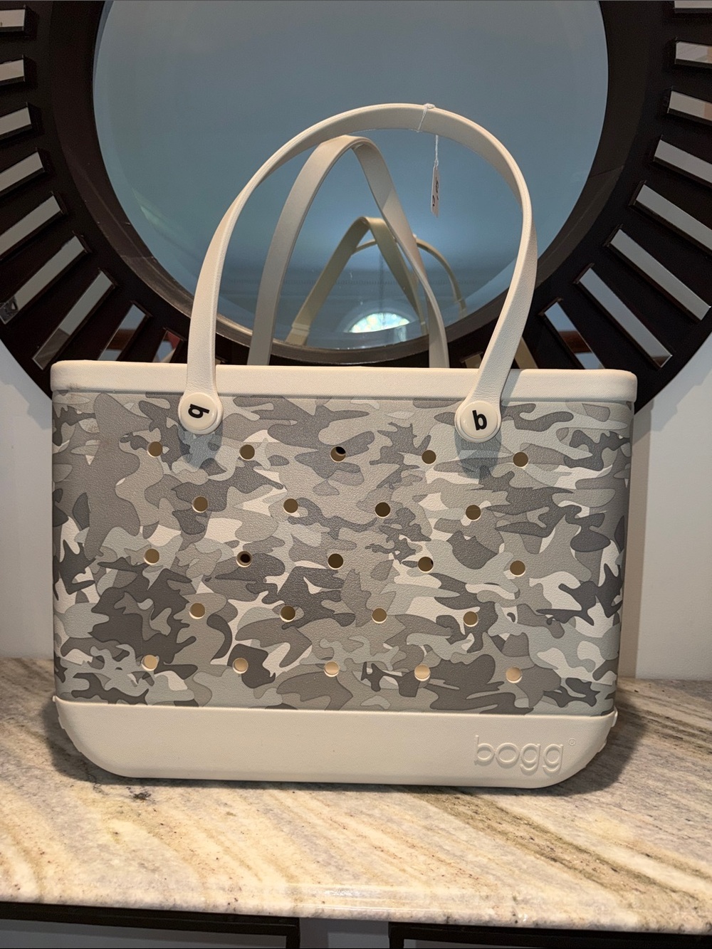 Bogg Bag Large Tote in Grey Camo by